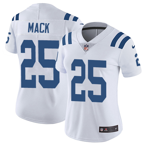 Indianapolis Colts #25 Limited Marlon Mack White Nike NFL Road Women Vapor Untouchable jerseys->indianapolis colts->NFL Jersey
